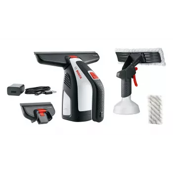 Bosch GlassVAC elektrický čistič okien 0,1 L čierna, červená, strieborná