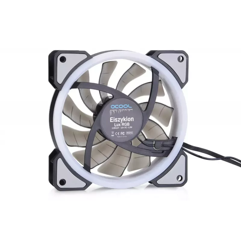 Ventilátor Alphacool Eiszyklon Aurora LUX Digital RGB 12 cm priehľadný