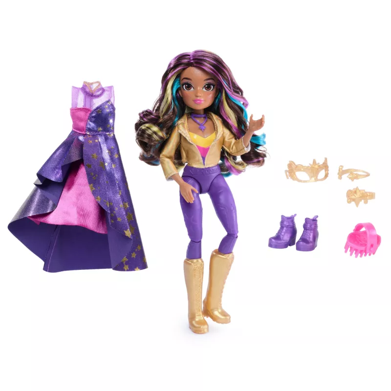 Módna bábika Spinmaster Unicorn Academy Sophia Masquerade 241 mm pestrá