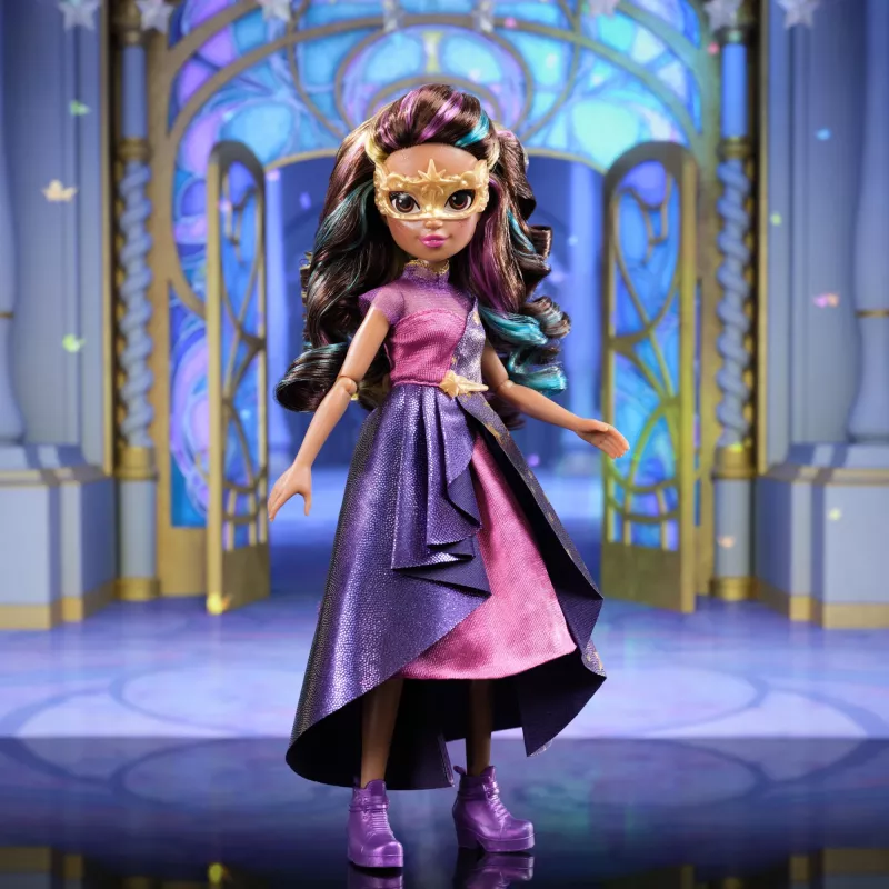 Módna bábika Spinmaster Unicorn Academy Sophia Masquerade 241 mm pestrá