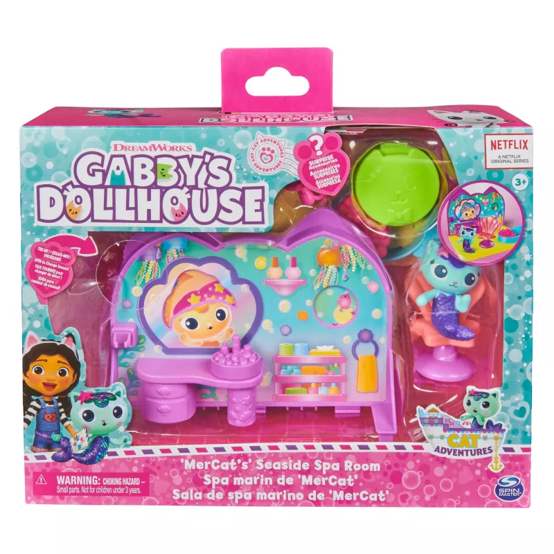 Deluxe Room Playset Spin Master Gabby's Dollhouse – Wellness Room s figúrkou surikaty
