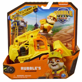Buldozér hračka Spinmaster Rubble’s Bulldozer – plastová konštrukcia, pre deti od 3 rokov, čierna/oranžová/žltá
