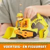 Buldozér hračka Spinmaster Rubble’s Bulldozer – plastová konštrukcia, pre deti od 3 rokov, čierna/oranžová/žltá