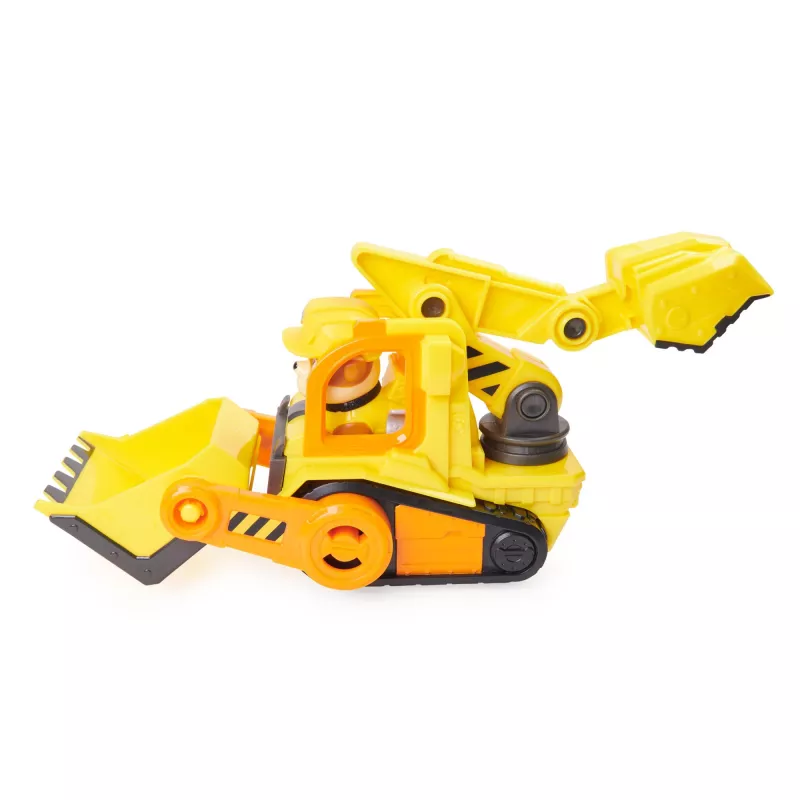 Buldozér hračka Spinmaster Rubble’s Bulldozer – plastová konštrukcia, pre deti od 3 rokov, čierna/oranžová/žltá