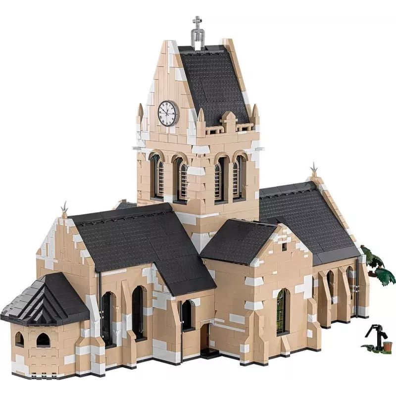 Stavebnica Cobi kostol Sainte-Mère-Église 2280 dielov 10 rokov