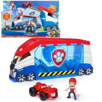 Sada vozidiel Spinmaster PAW Patrol Launche & Rescue Patroller, plast, pestrá, pre deti od 3 rokov
