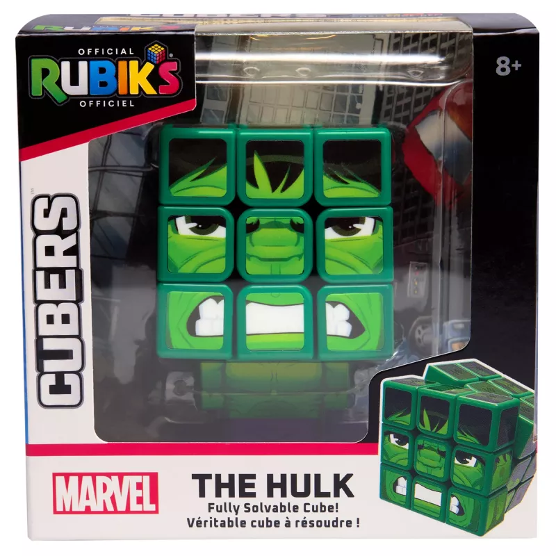 Spin Master Rubik's - Cubers 3x3 Hulk, zručnostná hra