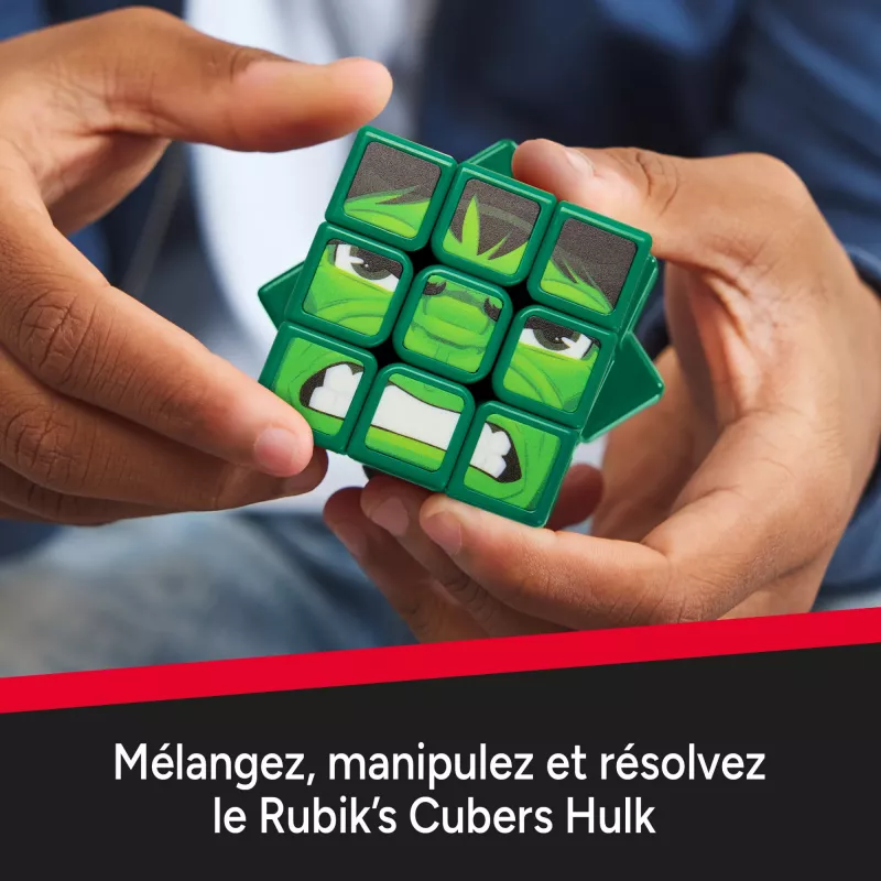 Spin Master Rubik's - Cubers 3x3 Hulk, zručnostná hra