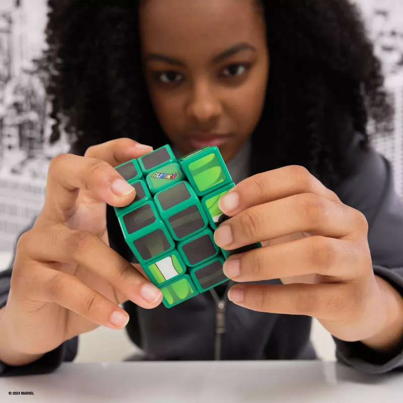 Spin Master Rubik's - Cubers 3x3 Hulk, zručnostná hra