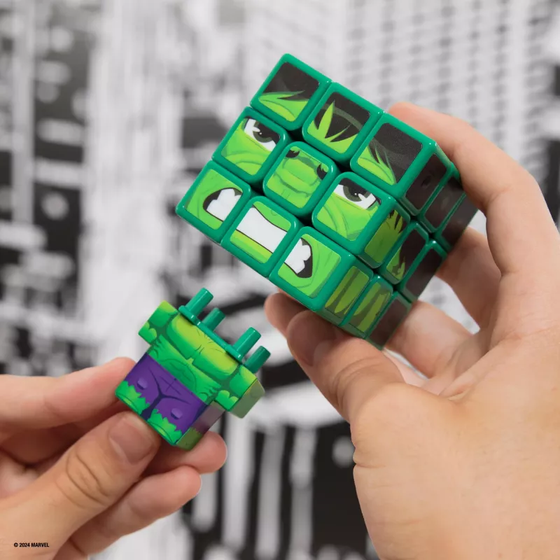 Spin Master Rubik's - Cubers 3x3 Hulk, zručnostná hra