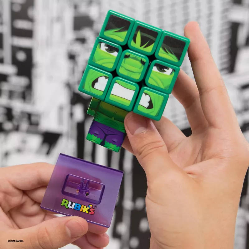 Spin Master Rubik's - Cubers 3x3 Hulk, zručnostná hra