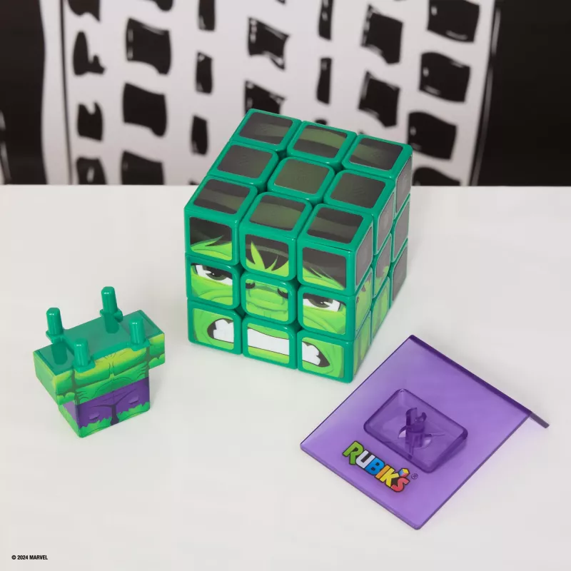 Spin Master Rubik's - Cubers 3x3 Hulk, zručnostná hra