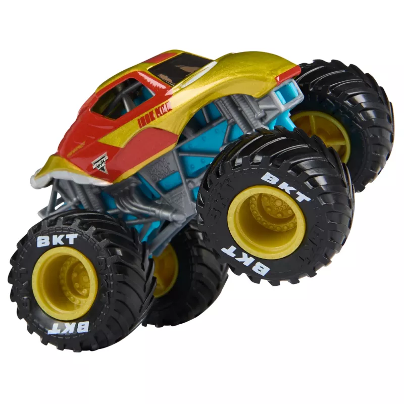 Monster Jam, Marvel Oficiálne nákladné autá Iron Man Vs. War Machine, mierka 1:64, hračka pre chlapcov a dievčatá od 3 rokov