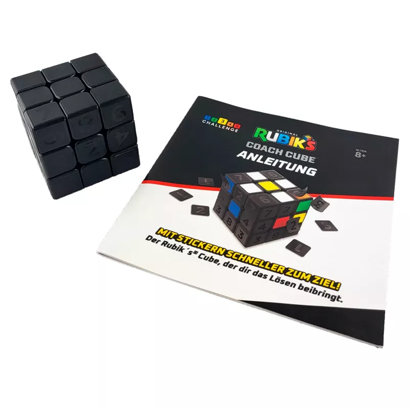 Rubik’s Coach Cube, naučte sa riešiť 3x3 kocku so samolepkami, návodom a videami | Fidget hračka na odbúranie stresu | Fidget kocka pre dospelých | od 8 rokov