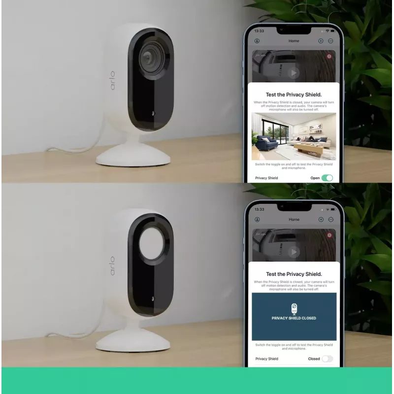 IP bezpečnostná kamera Arlo Essential 2K Indoor Security Camera 2-bal., bezdrôtová, interiérová