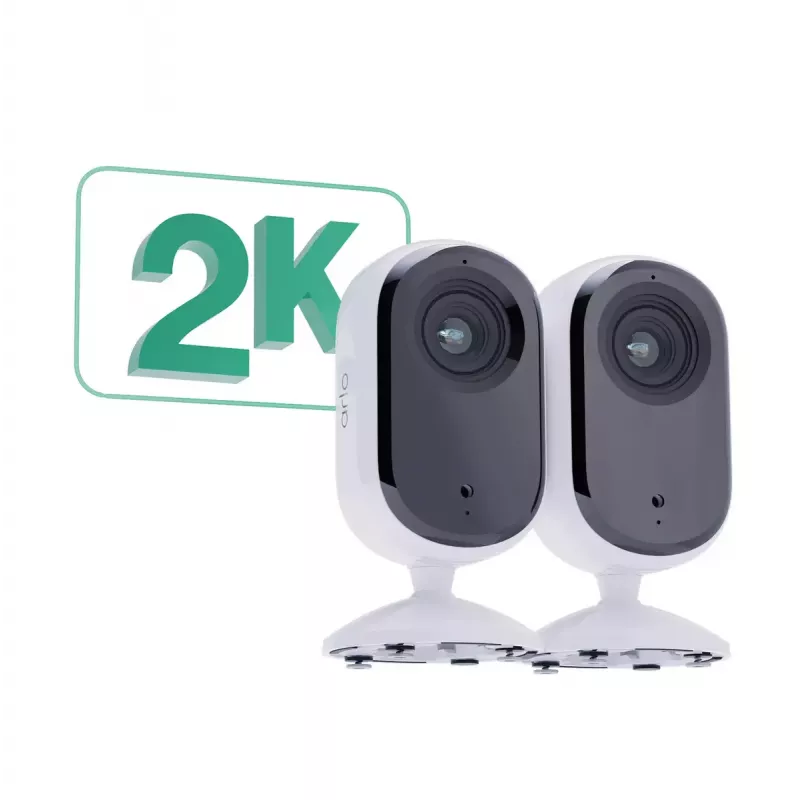 IP bezpečnostná kamera Arlo Essential 2K Indoor Security Camera 2-bal., bezdrôtová, interiérová