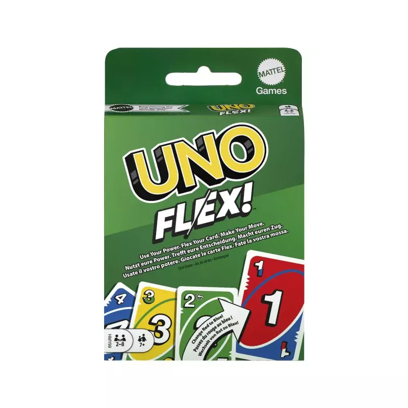Kartová hra MATTEL Games UNO Flex — hra na odkladanie, vek 7+