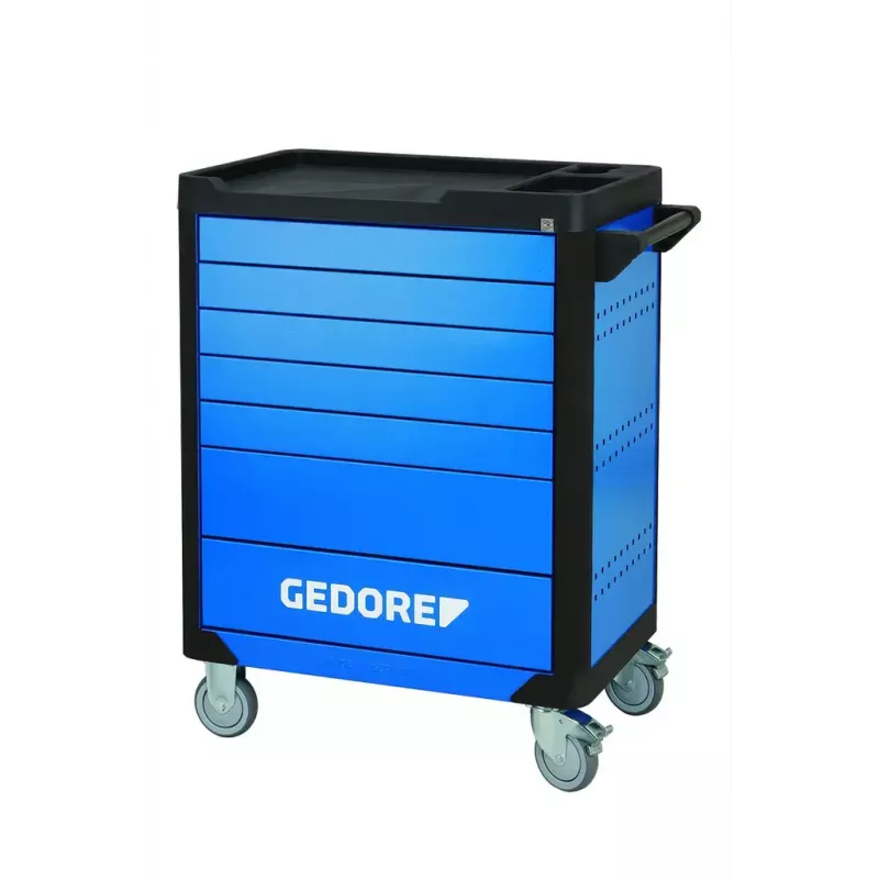 Gedore Workster Highline WHL-L7-TS-147 dielenský vozík, 147 náradí, modrý/čierny