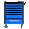 Gedore Workster Highline WHL-L7-TS-147 dielenský vozík, 147 náradí, modrý/čierny