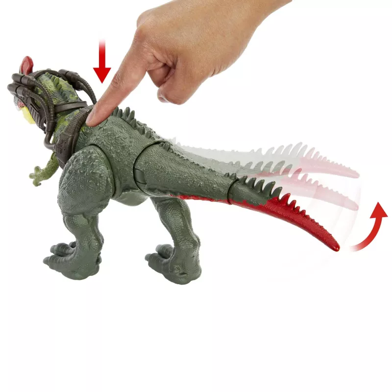 Jurassic World GIGANTIC TRACKERS Sinotyrannus zelená červená plast 4+