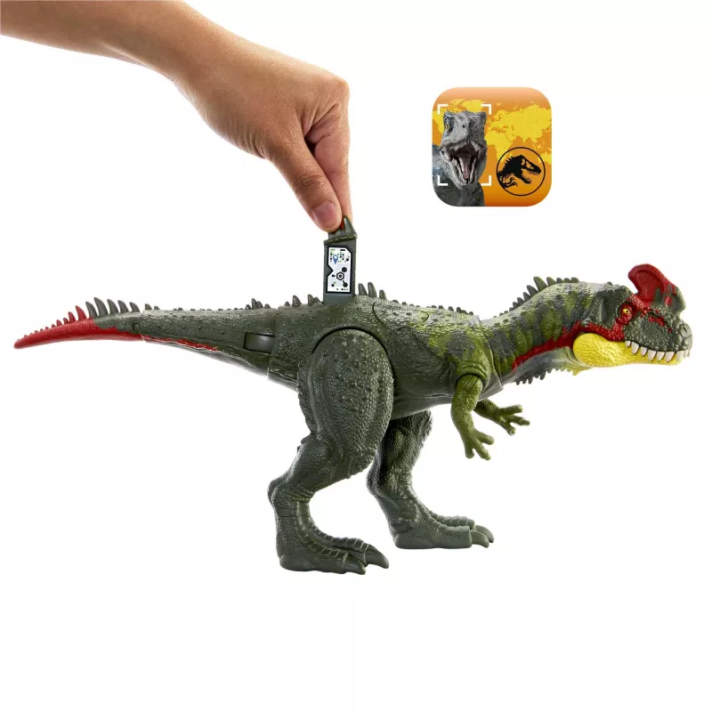 Jurassic World GIGANTIC TRACKERS Sinotyrannus zelená červená plast 4+
