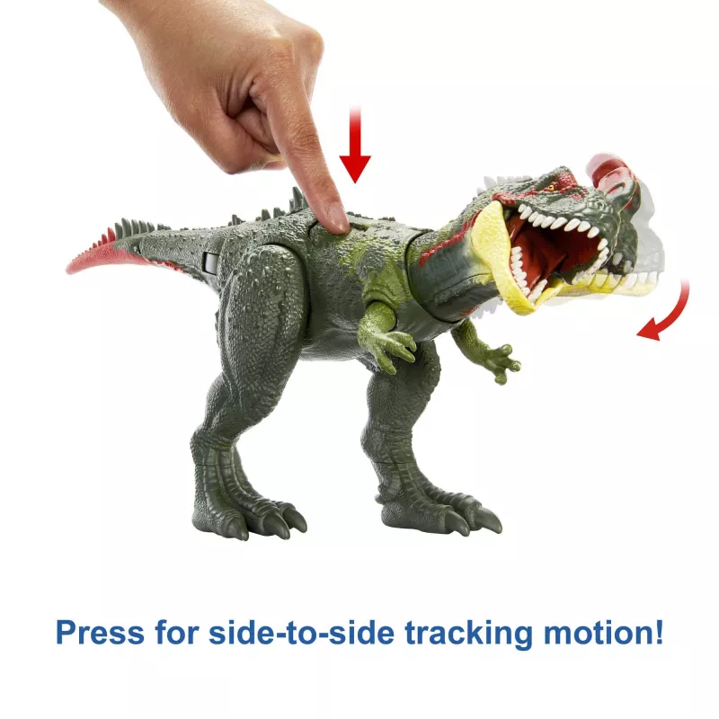 Jurassic World GIGANTIC TRACKERS Sinotyrannus zelená červená plast 4+