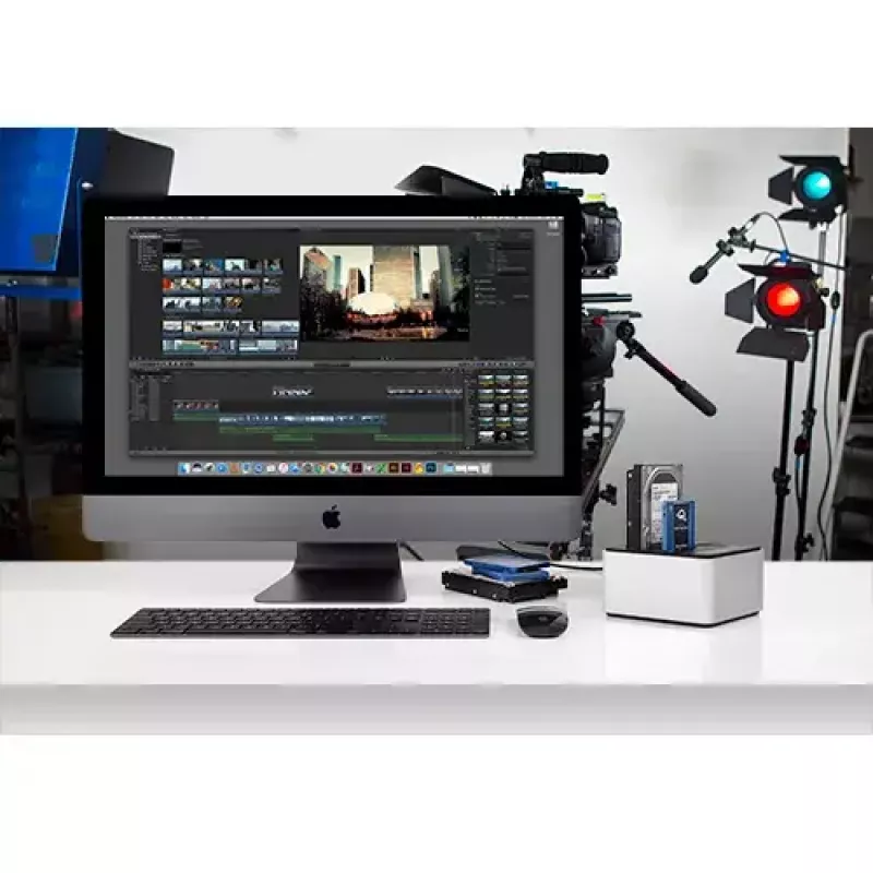 Drive Dock USB-C, dokovacia stanica strieborná/čierna