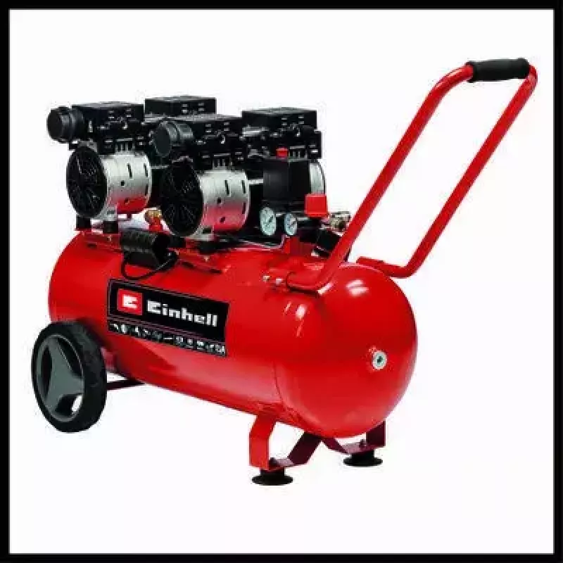Einhell TE-AC 50 Silent 4020620 vzduchový kompresor, 1500 W, 50 l, 8 bar, červený/čierny