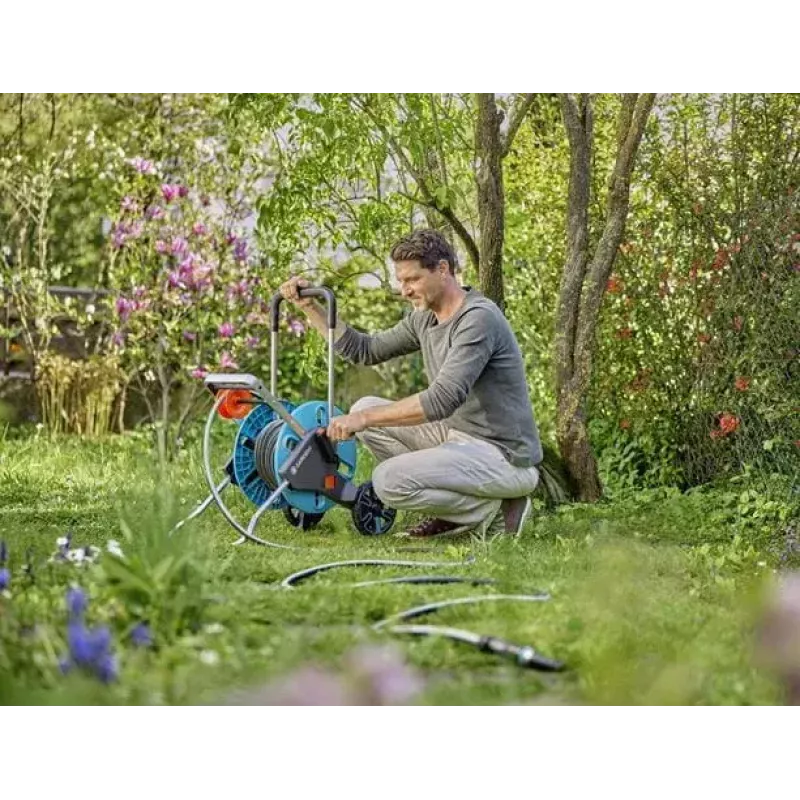Gardena 18931-20 záhradná hadica 20 m nadzemná plast termoplastický elastomer TPE čierna modrá sivá