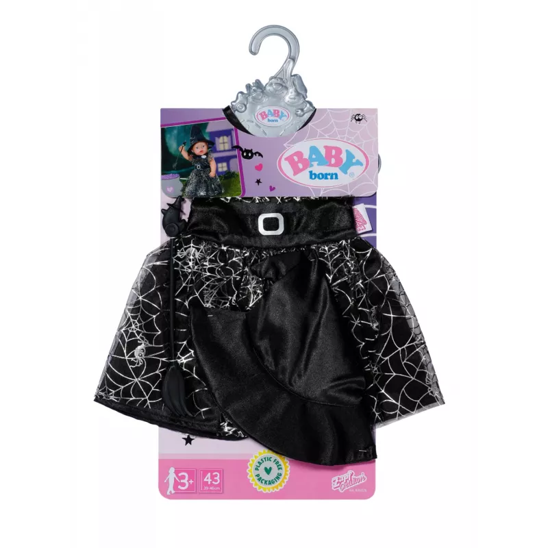 BABY born Hexe 43 cm, kostým pre bábiky, 3 roky