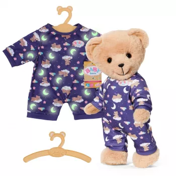 BABY born Teddy pyžamo Glow in the Dark, kombinéza pre bábiky, 1 rok