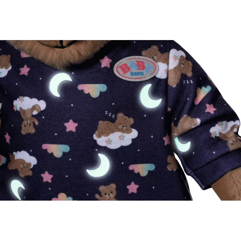 BABY born Teddy pyžamo Glow in the Dark, kombinéza pre bábiky, 1 rok
