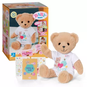 Plušová hračka zapf creation BABY born Singing Teddy 837962 — plušový spievajúci medvedík pre bábiky