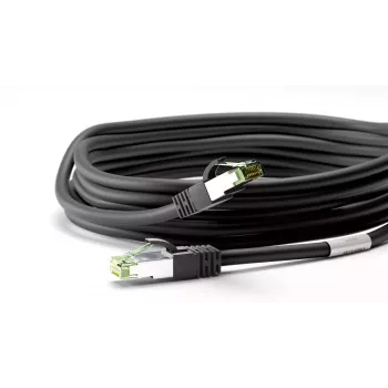 Sieťový kábel Wentronic 66719 Cat8.1 S/FTP 0,25 m čierny