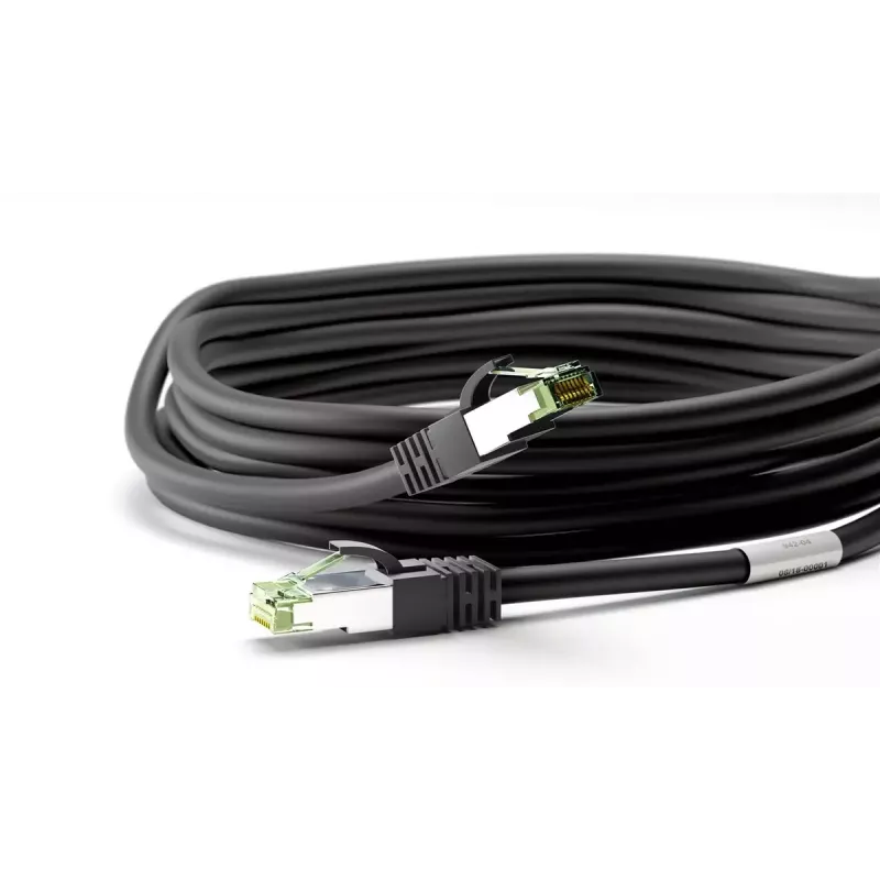 Sieťový kábel Wentronic 66719 Cat8.1 S/FTP 0,25 m čierny