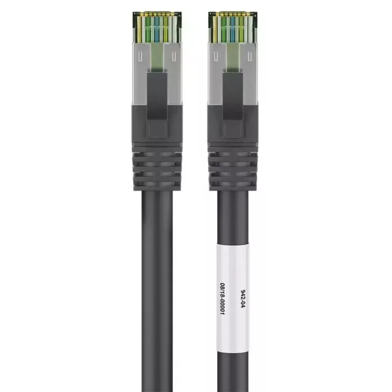 Sieťový kábel Wentronic 66719 Cat8.1 S/FTP 0,25 m čierny
