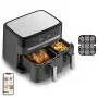Tefal Dual Easy Fry & Grill EY905B dvojitá 8,3 l stojanová 2700 W teplovzdušná fritéza sivá