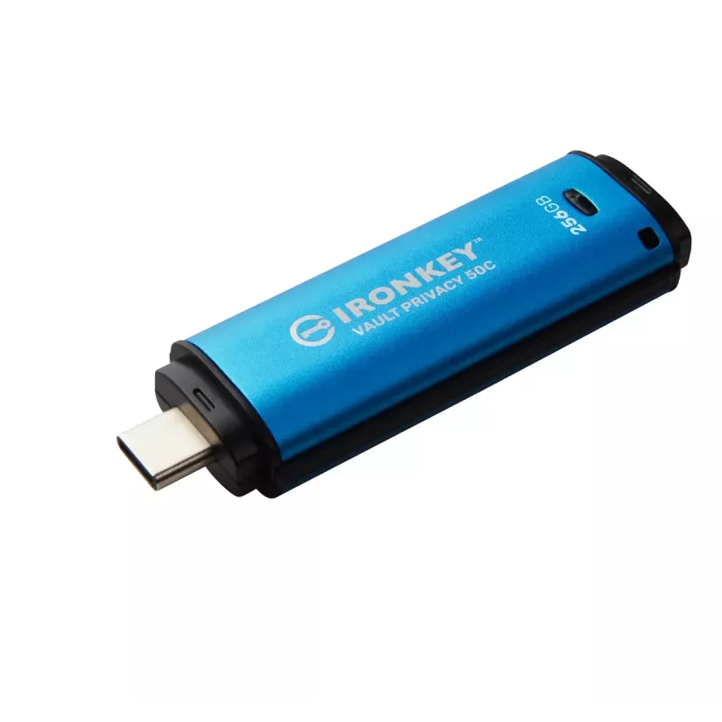 Kingston Technology IronKey 256 GB USB-C Vault Privacy 50C AES-256 šifrovaný, FIPS 197