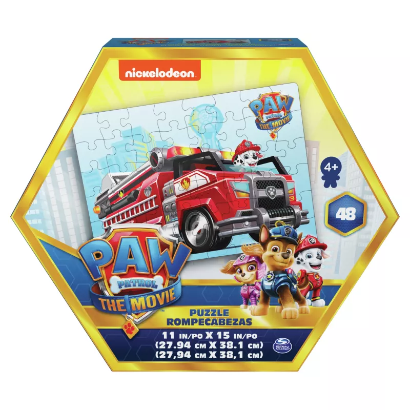 Hry PAW Patrol Vo filme, 48-dielne puzzle pre deti od 4 rokov, Chase