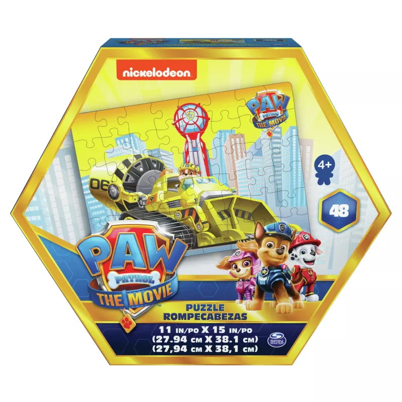Hry PAW Patrol Vo filme, 48-dielne puzzle pre deti od 4 rokov, Chase