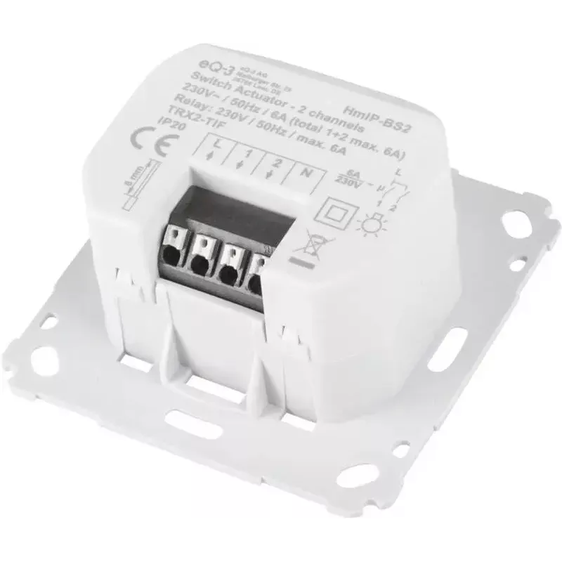 Spínací aktor Homematic IP 156757A0 — 230 V AC, 1380 W, 868,6 MHz