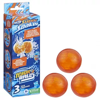 Nerf Super Soaker Hydro Balls balenie 3 ks, opakovane použiteľné vodou plnené lopty