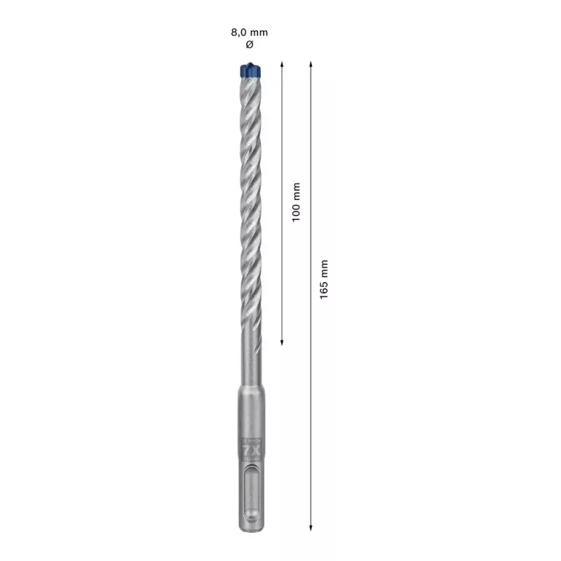 Vrták Bosch SDS plus-7X 8 mm 165 mm