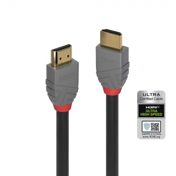 Lindy 0,5 m Ultra-High-Speed HDMI kábel, Anthra Line