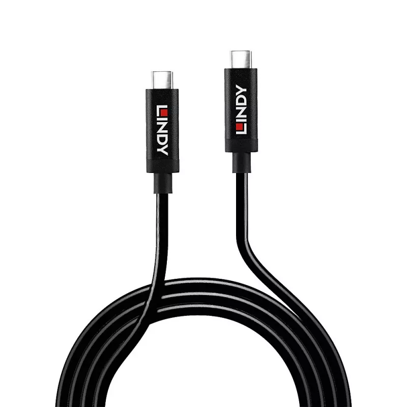 Lindy 5m aktívny USB 3.2 Gen 2 C/C kábel, 5 m, USB C, USB C, USB 3.2 Gen 2 (3.1 Gen 2), 10 Gbit/s, čierna