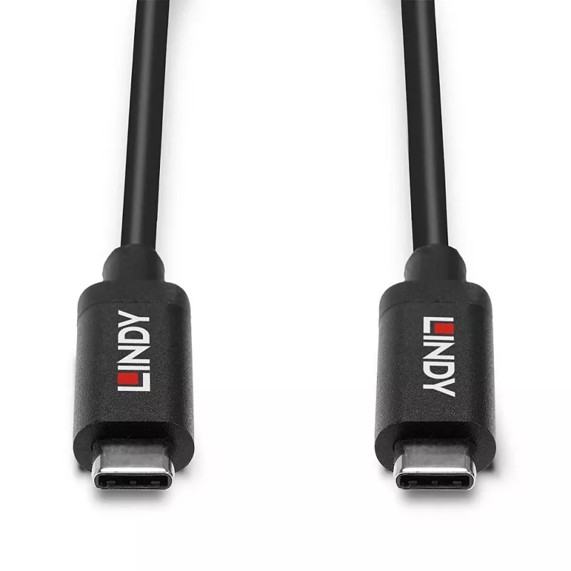 Lindy 5m aktívny USB 3.2 Gen 2 C/C kábel, 5 m, USB C, USB C, USB 3.2 Gen 2 (3.1 Gen 2), 10 Gbit/s, čierna