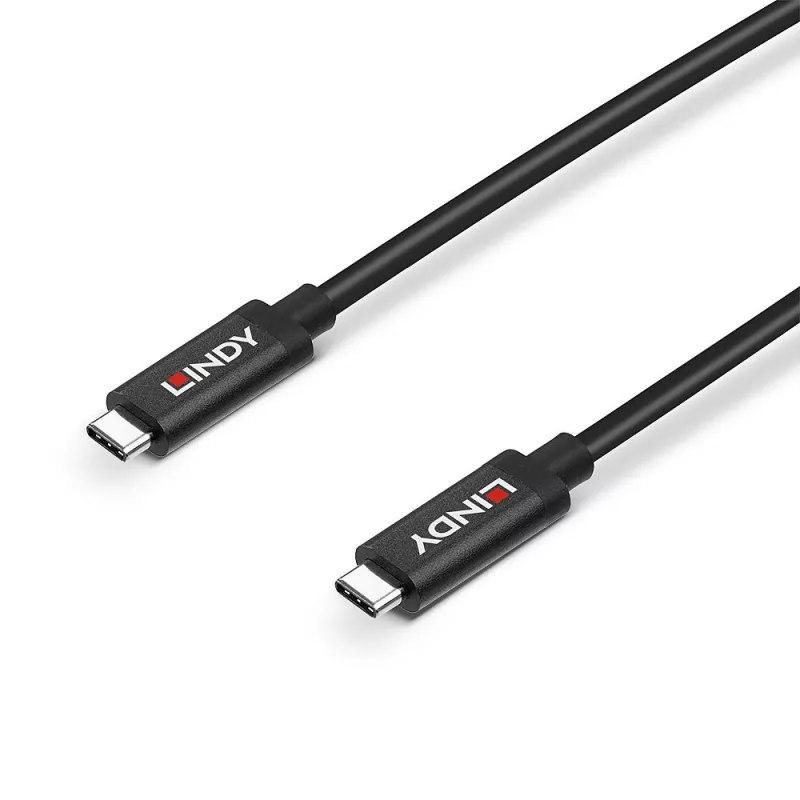 Lindy 5m aktívny USB 3.2 Gen 2 C/C kábel, 5 m, USB C, USB C, USB 3.2 Gen 2 (3.1 Gen 2), 10 Gbit/s, čierna