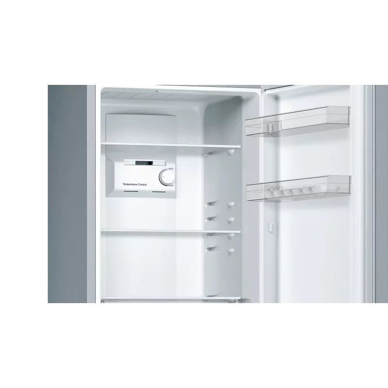 Bosch Serie 2 KGN33NLEB chladnička s mrazničkou, voľne stojaca, 279 l, No Frost, E, nehrdzavejúca oceľ