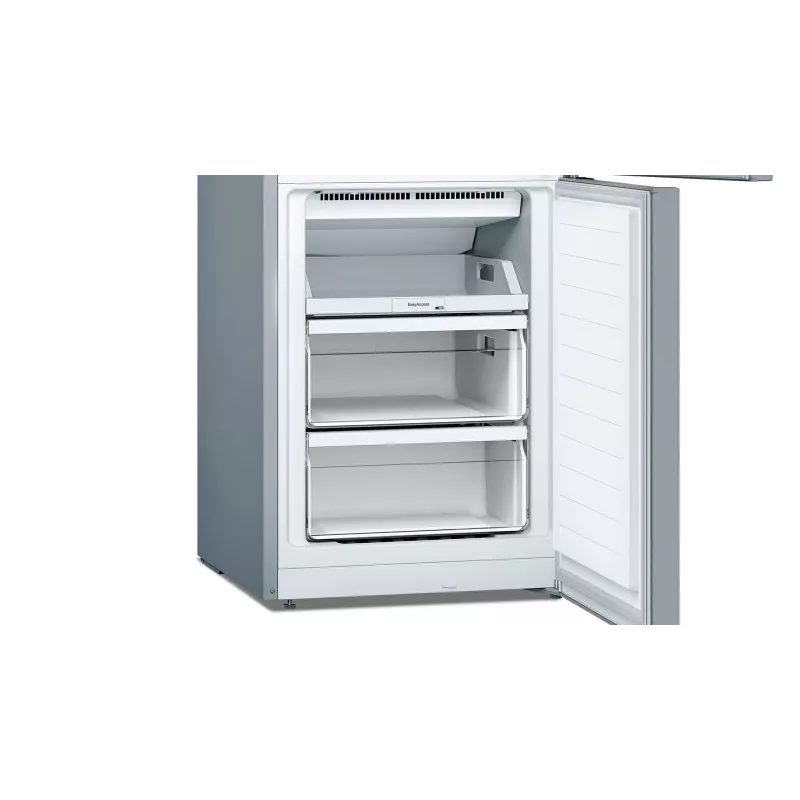 Bosch Serie 2 KGN33NLEB chladnička s mrazničkou, voľne stojaca, 279 l, No Frost, E, nehrdzavejúca oceľ