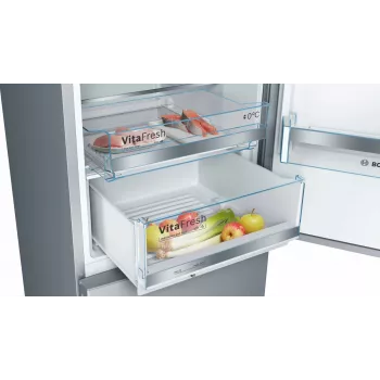 Bosch Serie 6 KGE39ALCA chladnička s mrazničkou voľne stojaca 343 l nerez